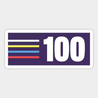 100 Mile Trail and Ultra Running Horizontal Sticker